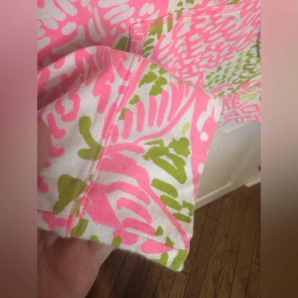 Lilly Pulitzer UPF 50+ Captain Popover – Size Small | Pink Sunset “Home Slice” - Picture 5 of 11